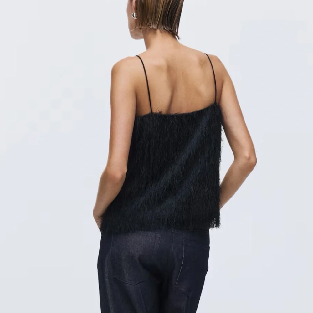 H&M black fringe top - Picture 4 of 6